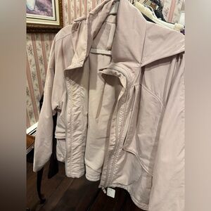 Lulu Women's Light Pink Jacket with hood